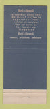 Matchbook Cover - Bell and Howell Voor Foto Leiden 21 Strike Feature