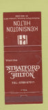 Matchbook Cover - Kensington Hotel London Stratford Upon Avon