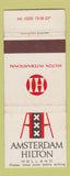 Matchbook Cover - Amsterdam Hilton Holland WEAR