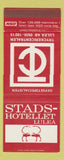 Matchbook Cover - Stade Hotellet Lulea