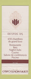 Matchbook Cover - Loews Monte Carlo WEAR