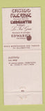 Matchbook Cover - Loews Monte Carlo WEAR