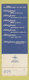 Matchbook Cover - Fred Jones Industries 1966 Ford Oklahoma City OK WEAR