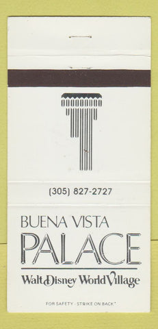 Matchbook Cover - Buena Vista Palace Walt Disney World FL 30 Strike