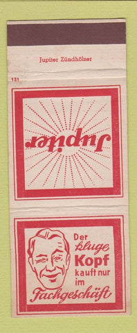 Matchbook Cover - Jupiter Der Kluge Kopf Germany WEAR