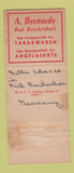 Matchbook Cover - Jupiter Der Kluge Kopf Germany WEAR