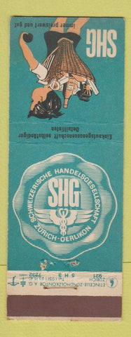 Matchbook Cover - Schweizerische Handelsgeselischaft Hospital? Zurich