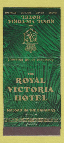 Matchbook Cover - Royal Victoria Hotel Nassau Bahamas 30 Stick