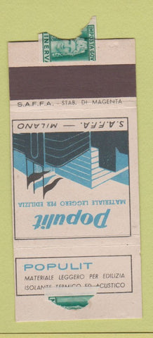 Matchbook Cover - Populit SAFFA Milano WEAR