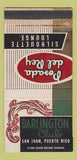 Matchbook Cover - Darlington Club San Juan Puerto Rico WEAR 30 Strike