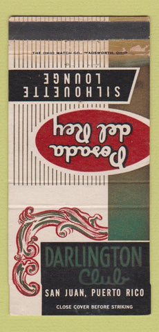 Matchbook Cover - Darlington Club San Juan Puerto Rico WEAR 30 Strike