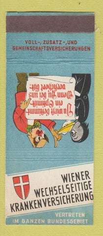 Matchbook Cover - Wiener Wechselseitige Kranken Versicherung
