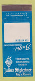 Matchbook Cover - Julius Stiglechner Minerals