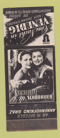 Matchbook Cover - Venedig Schultze M Schonauer Venice? Girlie WEAR