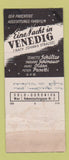 Matchbook Cover - Venedig Schultze M Schonauer Venice? Girlie WEAR