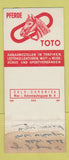Matchbook Cover - Mehr Milch Tobacco Milk Switzerland WEAR