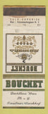 Matchbook Cover - Bouchet Wien Wine? Distillery WEAR