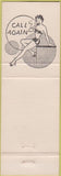 Matchbook Cover - Cantu's Monte Carlo Cafe Marysville CA grilie