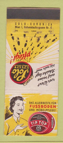 Matchbook Cover - Lolo Pasta Tip Top Shoe Polish