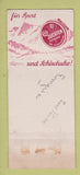 Matchbook Cover - Lolo Pasta Tip Top Shoe Polish