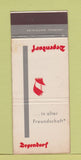 Matchbook Cover - Dependorf Freundschaft Germany