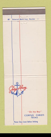 Matchbook Cover - Ship Ahoy Corpus Christi TX