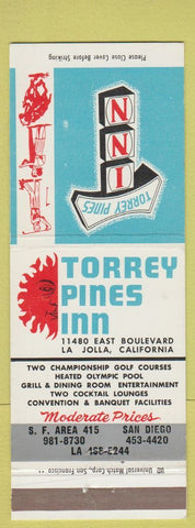 Matchbook Cover - Torrey Pines Inn LA Jolla CA