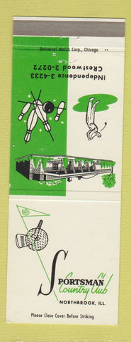 Matchbook Cover - Sportsman Country Club Northbrook IL