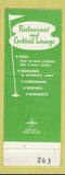 Matchbook Cover - Sportsman Country Club Northbrook IL