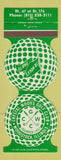 Matchbook Cover - Crystal Woods Golf Club Woodstock IL