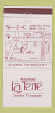 Matchbook Cover - Restaurant La Terre French Minato Ku Tokyo Japan 30 Strike