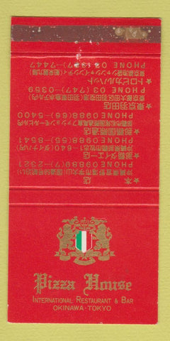 Matchbook Cover - Pizza House Okinawa Tokyo Japan WEAR 30 Strike