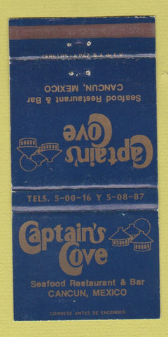 Matchbook Cover - Captain's Cove Cancun Mexico WEAR 30 Strike