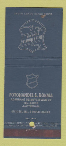 Matchbook Cover - Bell and Howell Amsterdam WEAR 21 Strike Feature