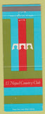 Matchbook Cover - El Niguel Country Club South Laguna CA