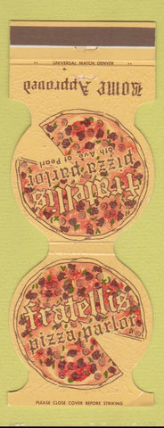 Matchbook Cover - Fratellis Pizza WEAR