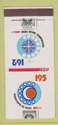 Matchbook Cover - Notiziario Della Neva Minerva