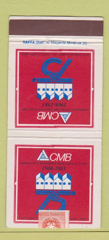 Matchbook Cover - Cooperativia Muratori E Braccianti Di Carpi 1983