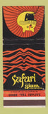 Matchbook Cover - Safari Hotel Siam Pan Am Airlines
