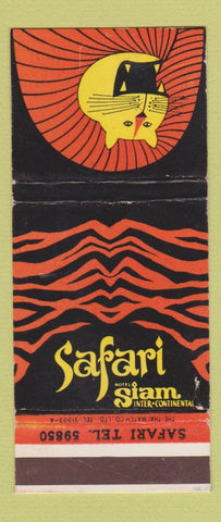 Matchbook Cover - Safari Hotel Siam Pan Am Airlines