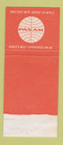 Matchbook Cover - Safari Hotel Siam Pan Am Airlines