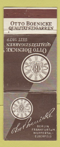 Matchbook Cover - Otto Boenicke Berlin Frankfurt Elberfeld Germany