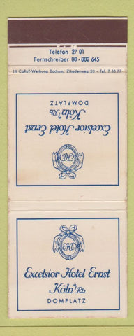 Matchbook Cover - Excelsior Hotel Ernst Domplatz