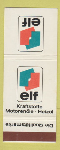 Matchbook Cover - Elk Kraftstoffe Motorenole Heizol