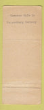 Matchbook Cover - Terrassen Cafe Winzerer Kohe Regensburg Germany WORN