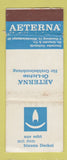 Matchbook Cover - Aeterna Ol Lichte Hamburg WORN