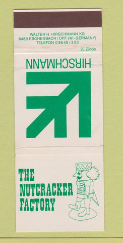 Matchbook Cover - Hirschmann Nutcracker Factory Germany