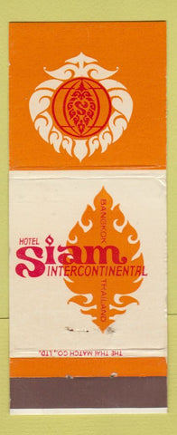 Matchbook Cover - Hotel Siam Intercontinental Hotel Bangkok Thailand