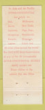 Matchbook Cover - Hotel Siam Intercontinental Hotel Bangkok Thailand
