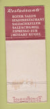Matchbook Cover - Hotel Osterreichischer Hof Salzburg WEAR